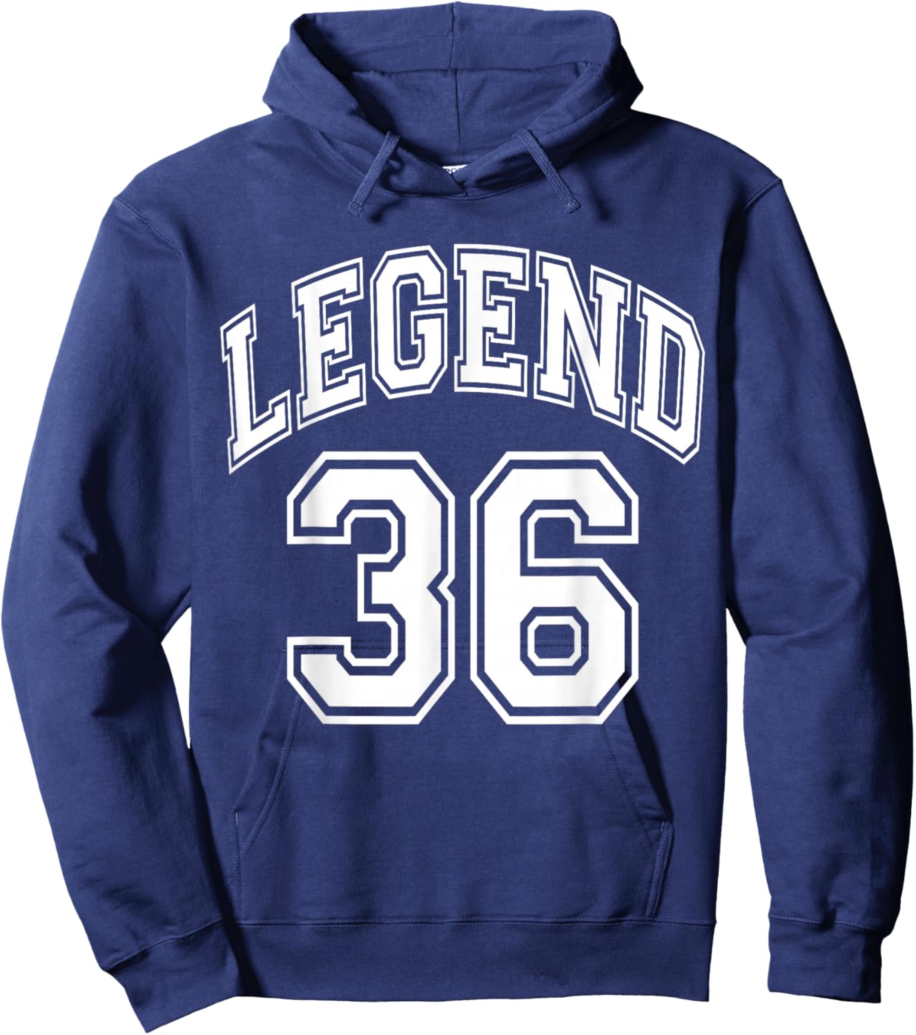 Legend 36 Number Varsity Team - 36th Birthday & 36 Years Old Hoodie - Hoodie | Navy