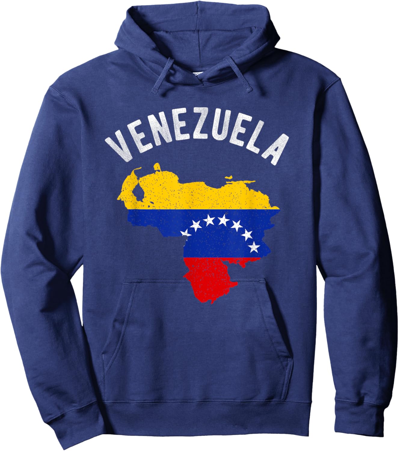 Venezuela Map Patriotic Pride Venezuelan Citizen Patriot Hoodie - Hoodie | Navy