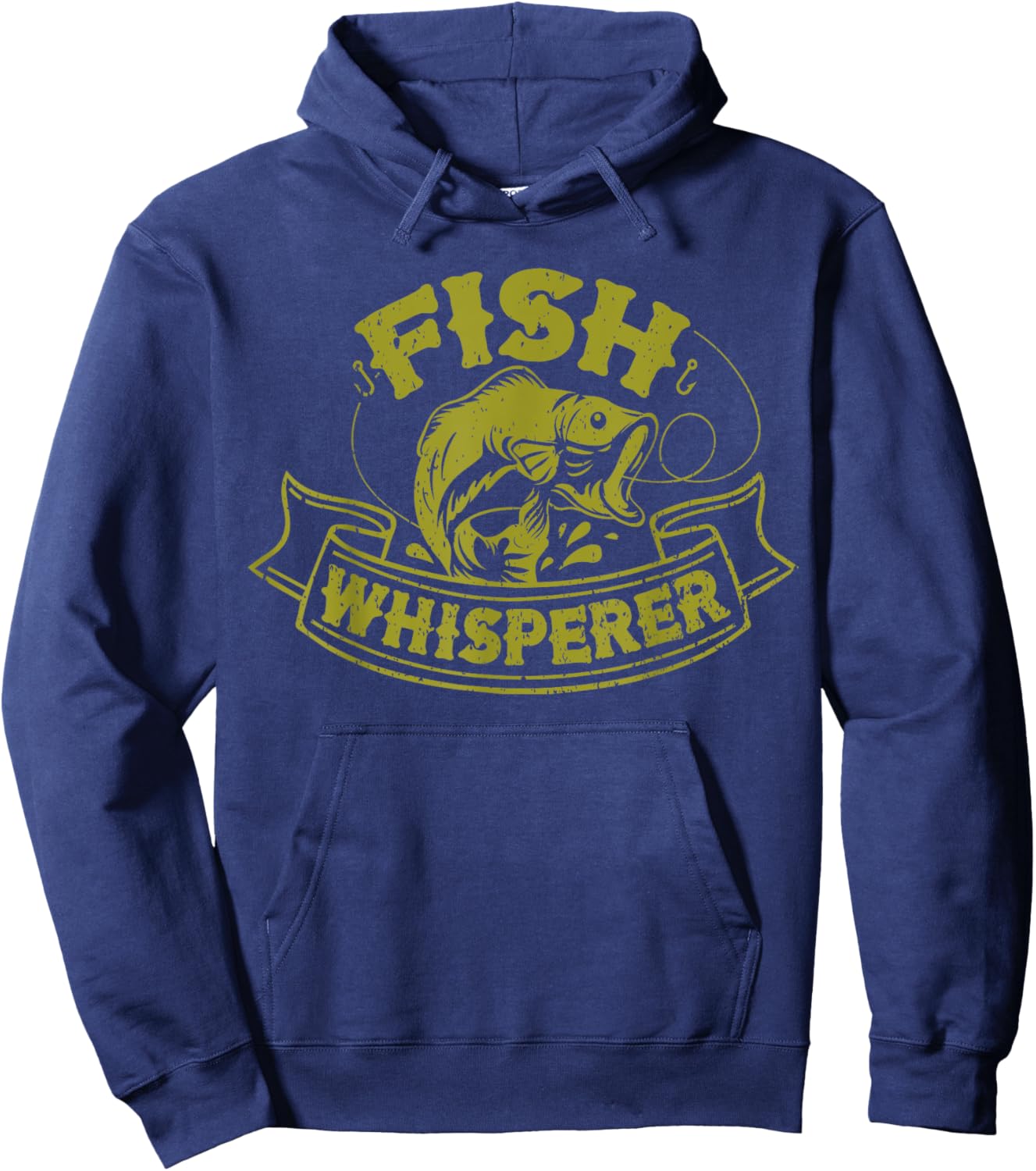 Fish Whisperer Funny Fisherman Fisher Fishing Lovers Outfit Hoodie - Hoodie | Navy