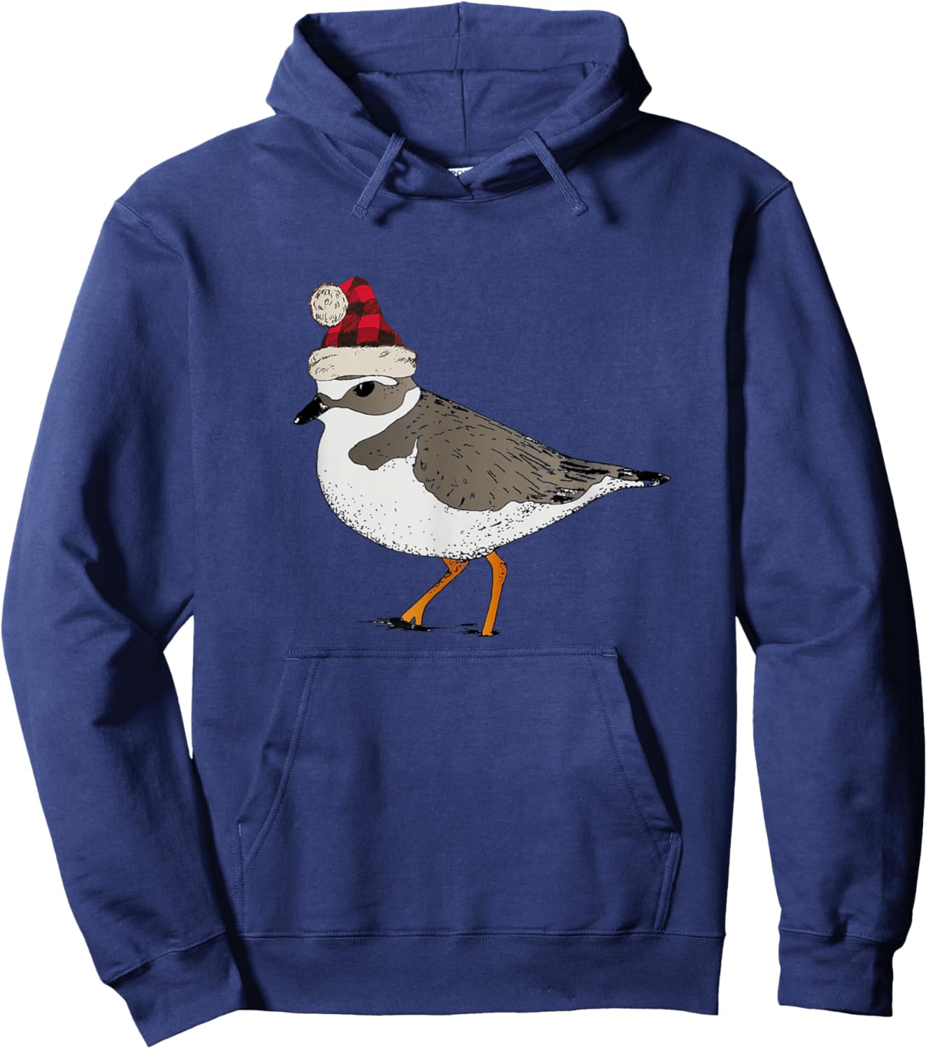 Piping Plover Christmas Shorebird Holiday Bird Birding Hoodie - Hoodie | Navy