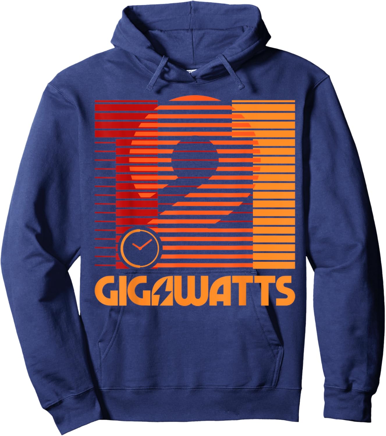 Vintage 1 21 Gigawatts Retro Minimal Style Classic Hoodie - Hoodie | Navy