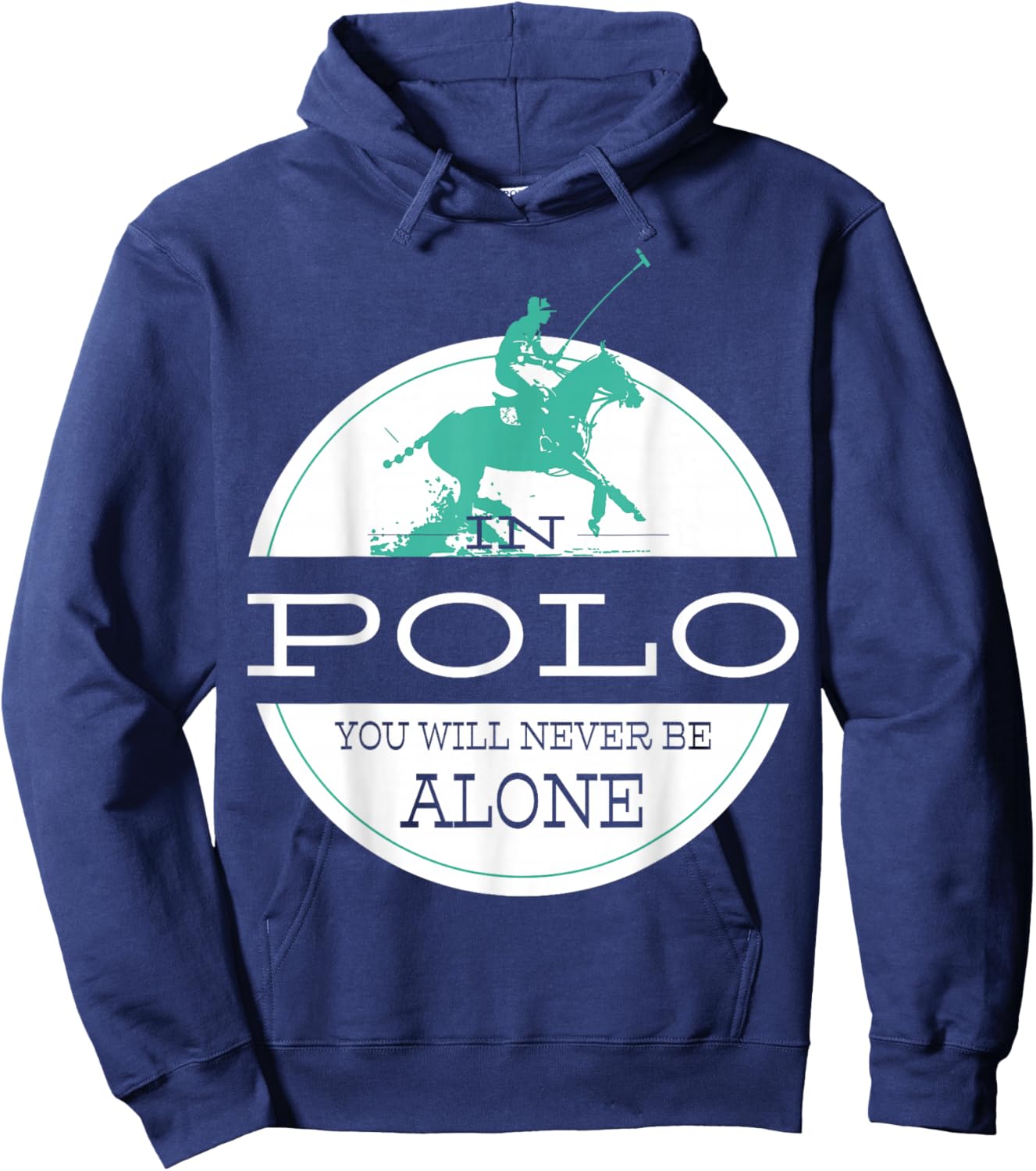 Sports Polo Hoodie - Hoodie | Navy