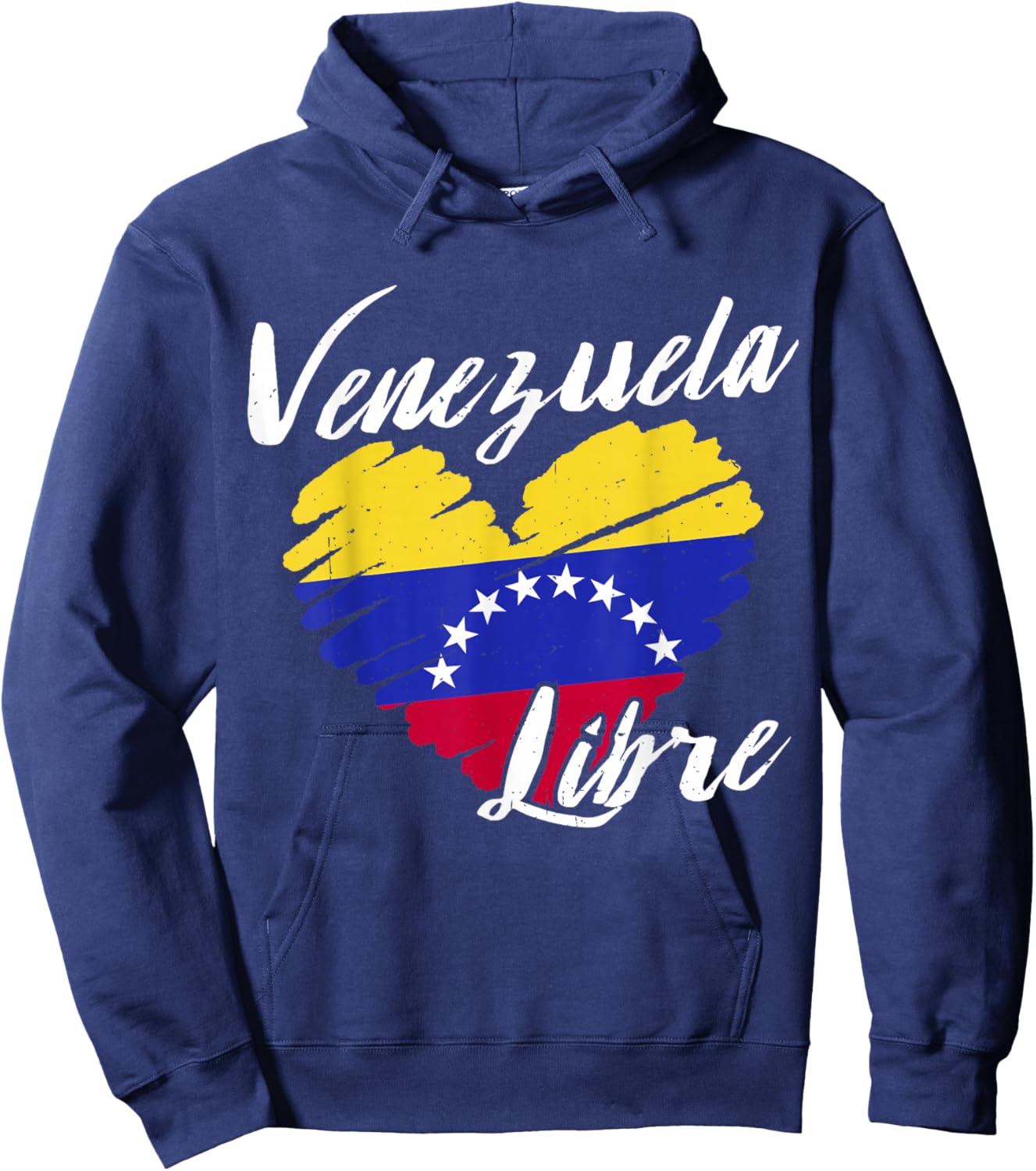 Venezuela Libre Flag Hoodie - Hoodie | Navy