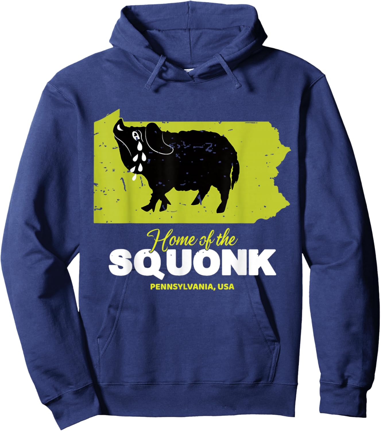Home Of The Squonk Pennsylvania State American Cryptid Hoodie - Hoodie | Navy