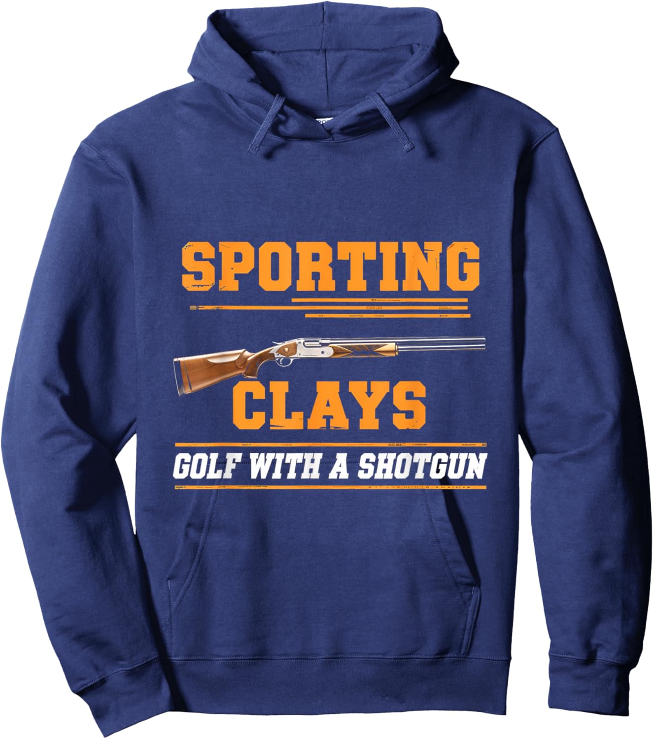 Sporting Clays Clay Golf Shotgun Shooting Sports Hoodie - Hoodie | Navy