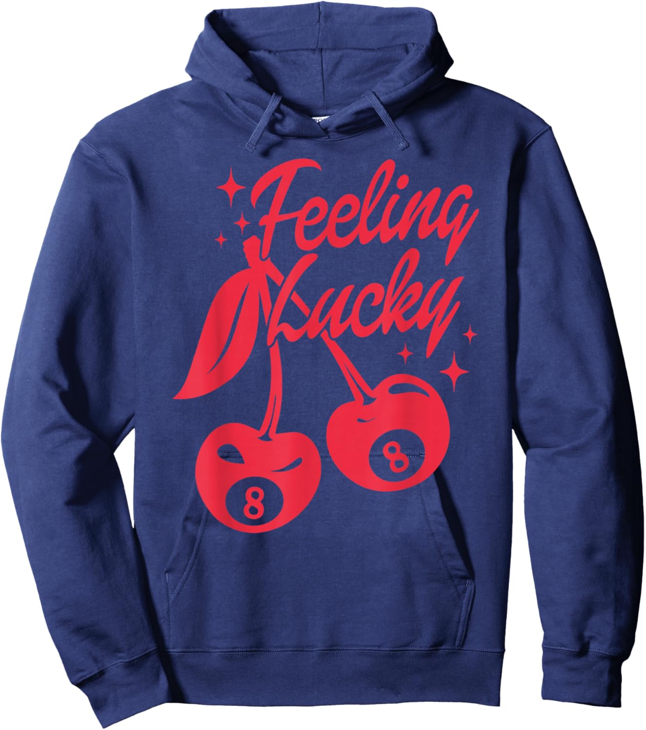 Feeling Lucky Cherry 8 Ball Hoodie - Hoodie | Navy