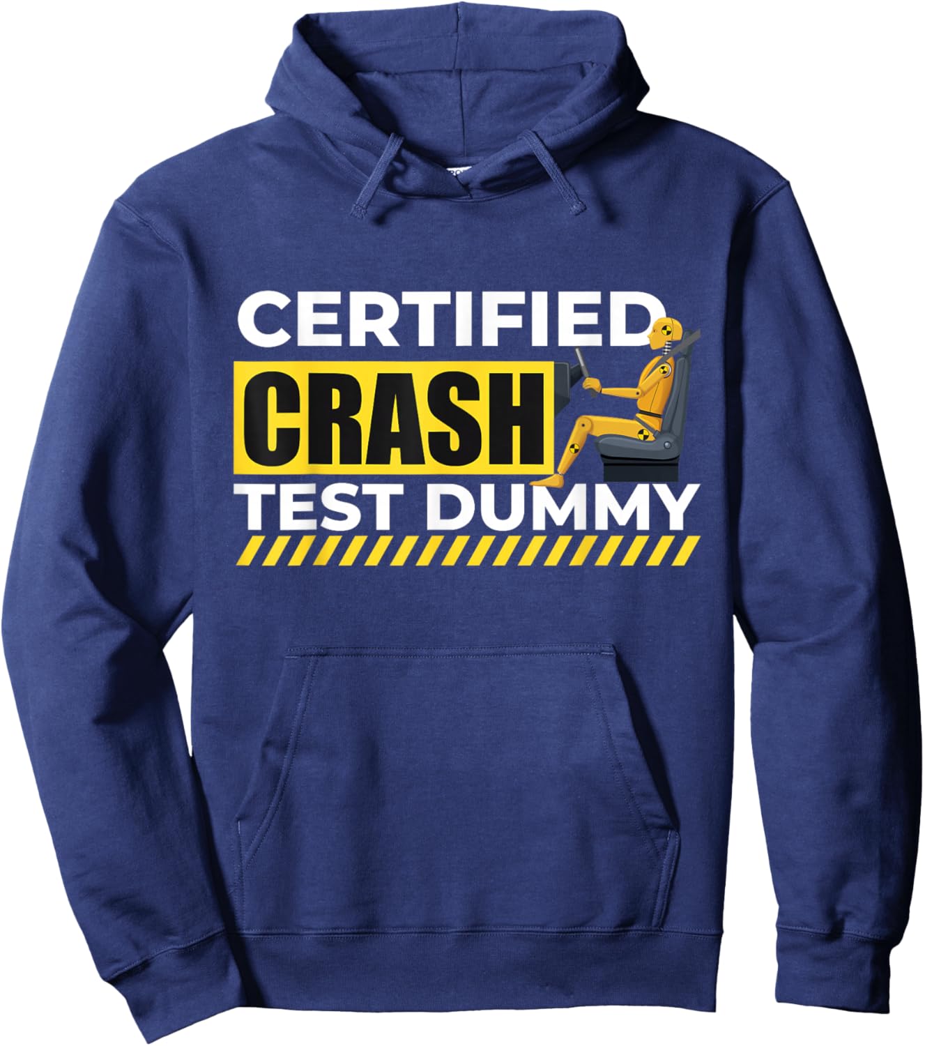 Certified Crash Test Dummy - Car Guy Auto Mechanic Hoodie - Hoodie | Navy