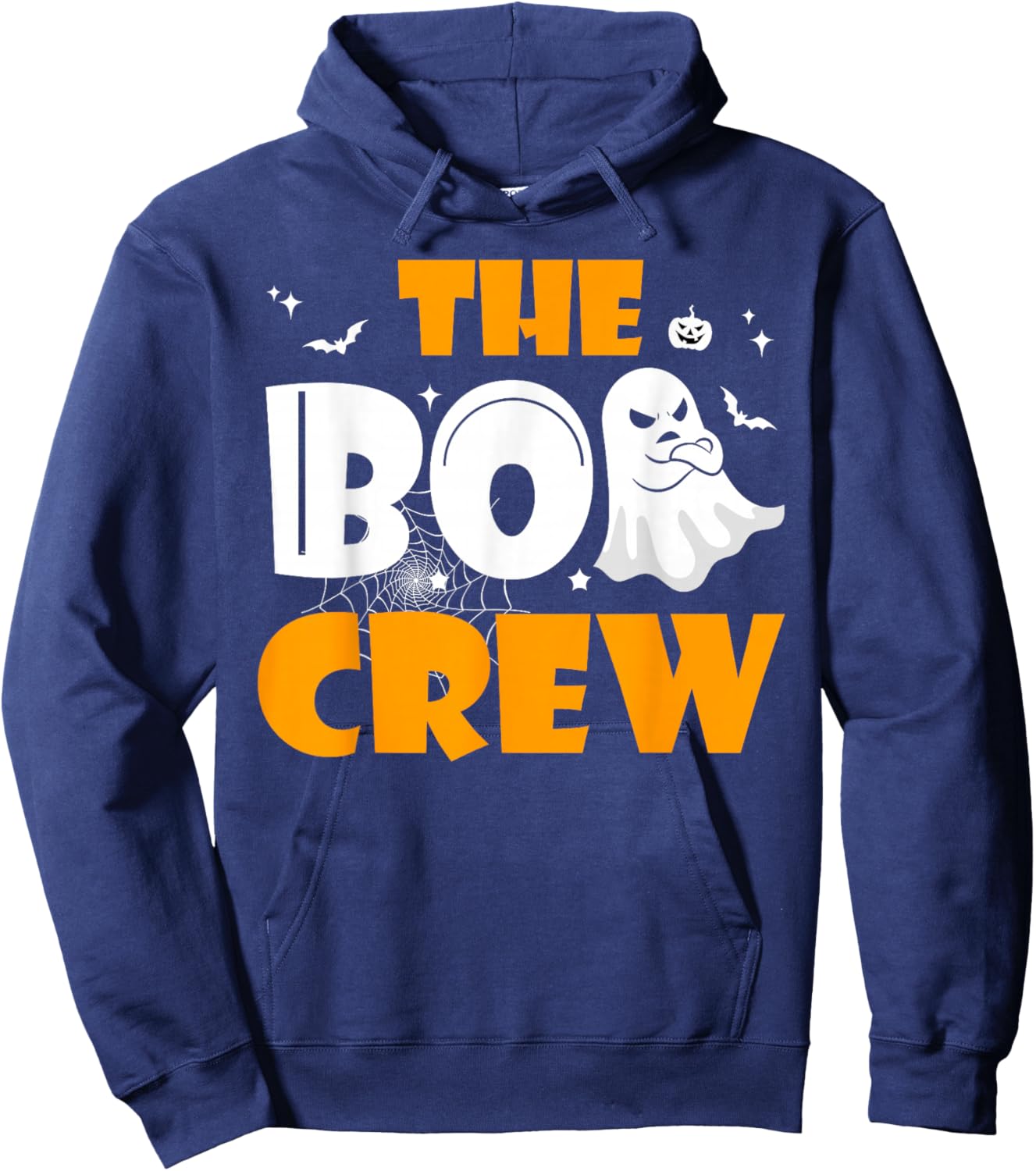Halloween Ghost The Boo Crew Costume Matching Women Kids Men Hoodie - Hoodie | Navy