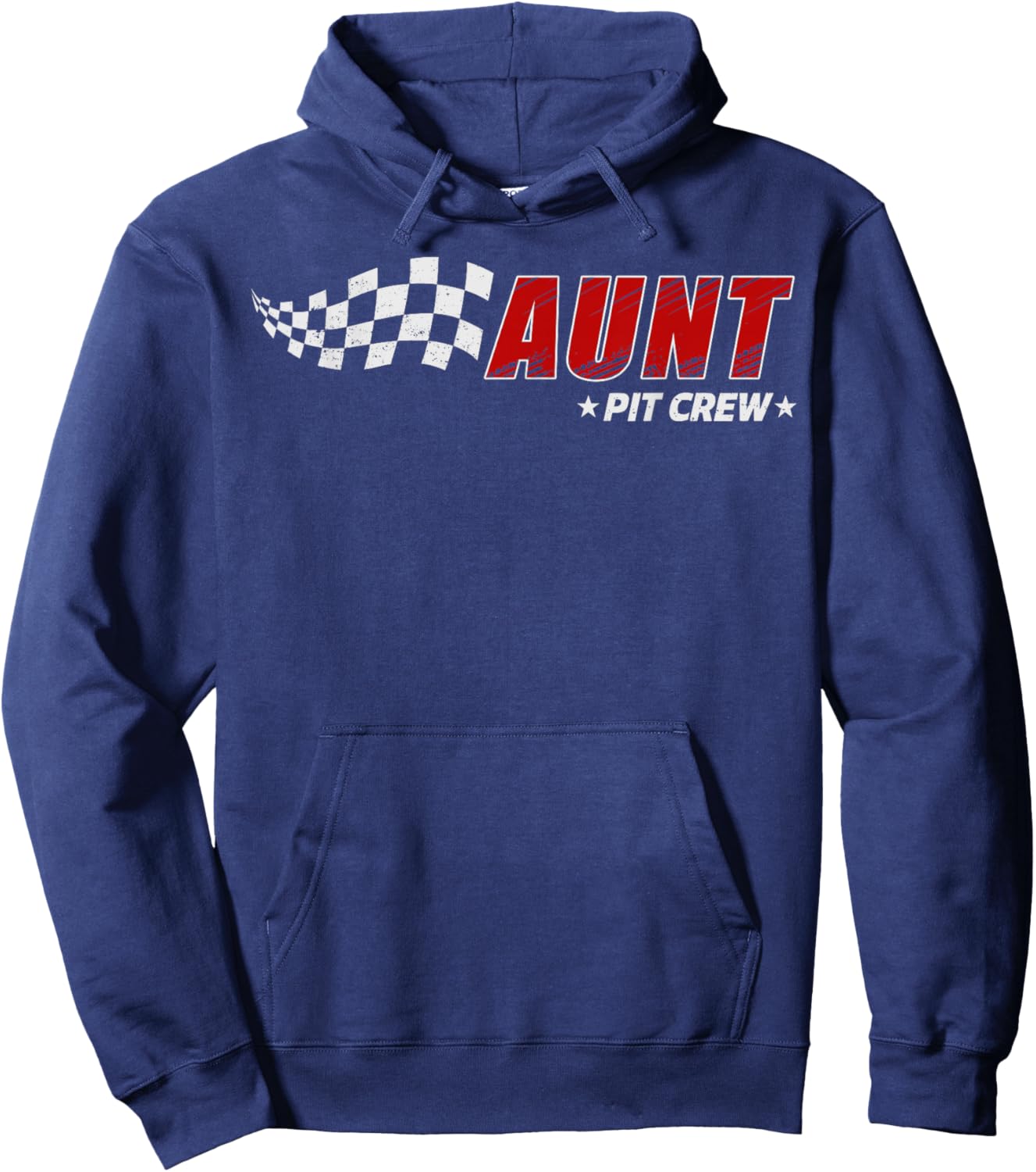 Aunt Pit Crew Race Car Birthday Family Matching Pit Crew Hoodie - Hoodie | Navy