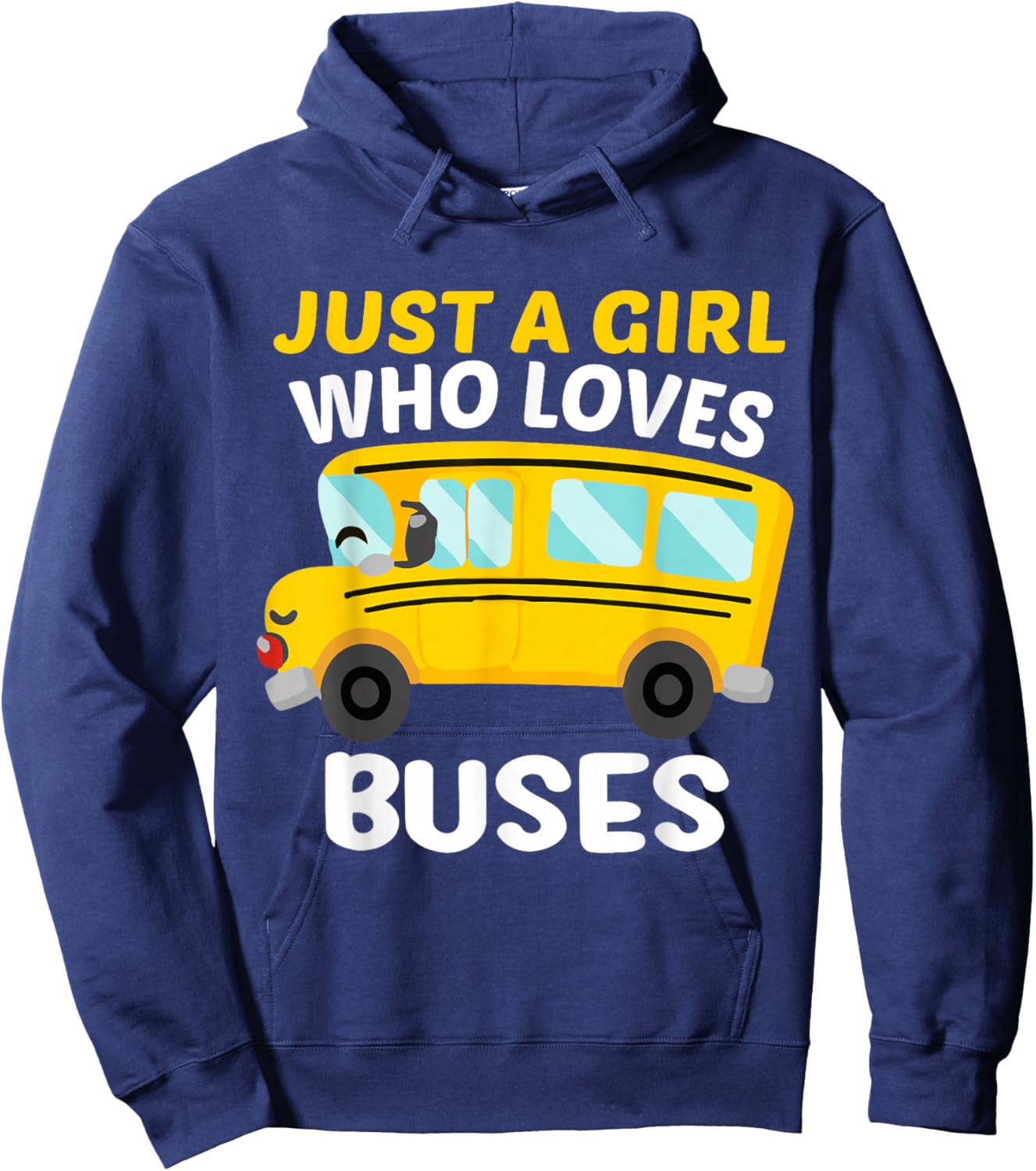 Magical School Bus For Kids Just A Girl Who Loves Buses Hoodie - Hoodie | Navy