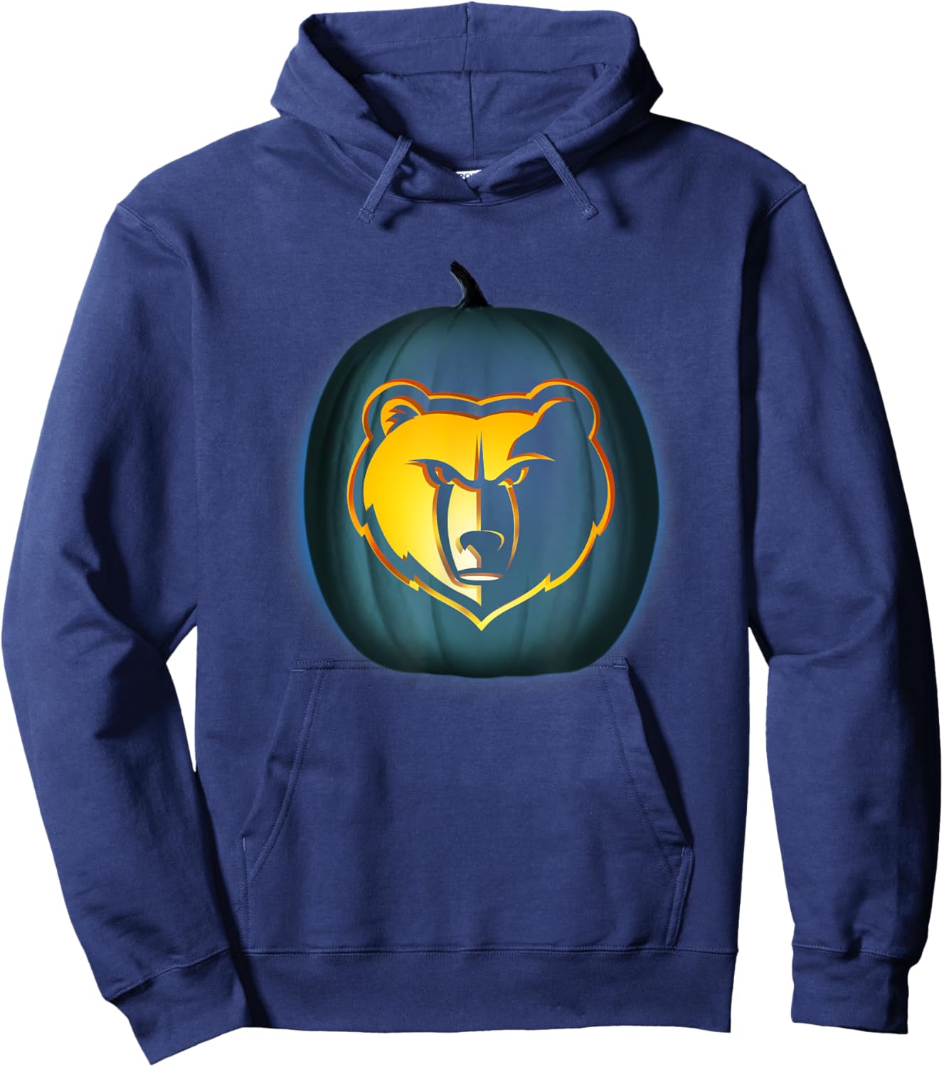 NBA Memphis Grizzlies Halloween Glow Pumpkin Hoodie - Hoodie | Navy