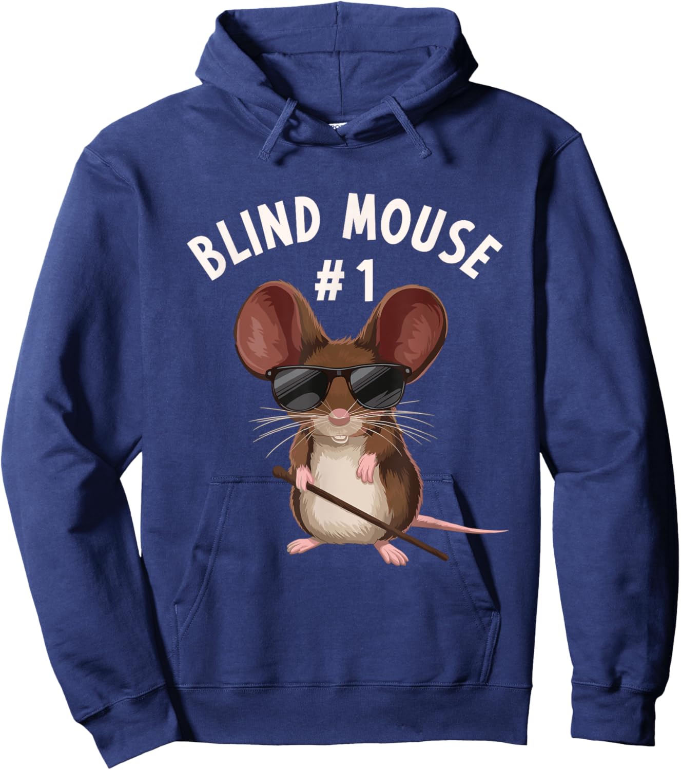 Blind Mice Group Outfit #1 of 3 - Halloween Mouse Costume #1 Hoodie - Hoodie | Navy
