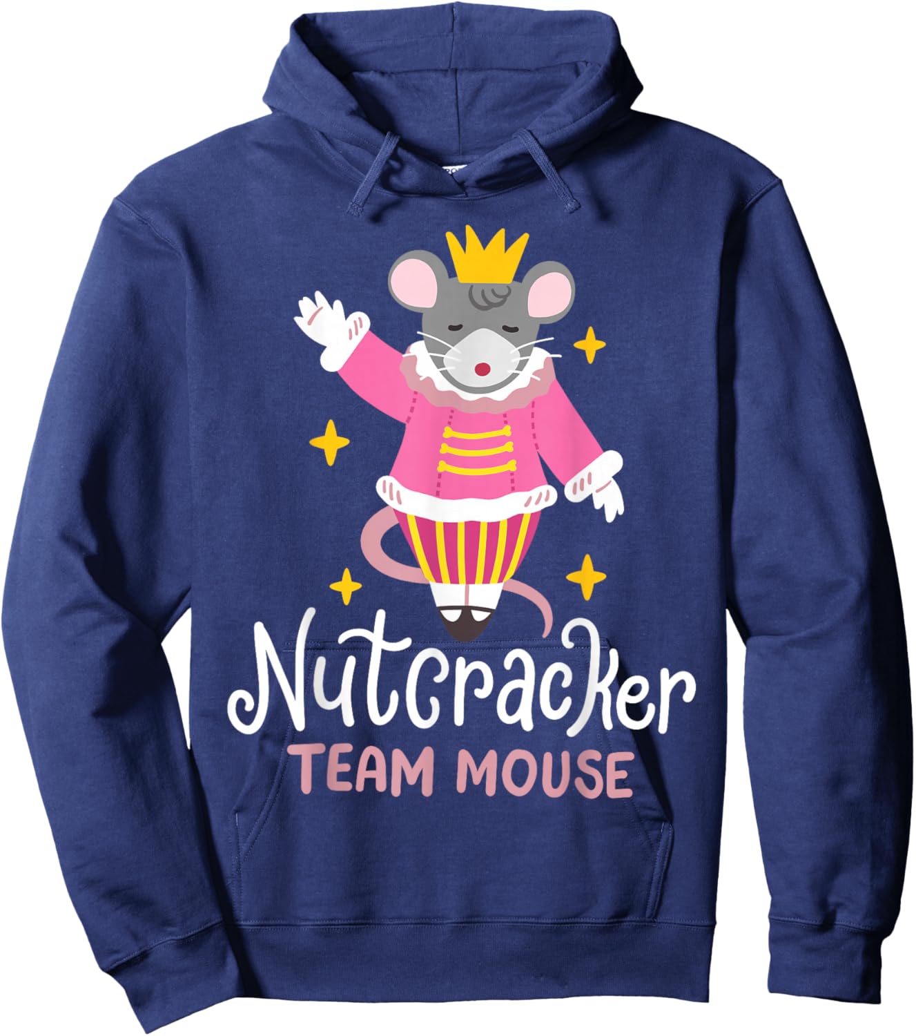 Team Mouse Nutcracker Ballet Funny Christmas Men Women Kids Hoodie - Hoodie | Navy