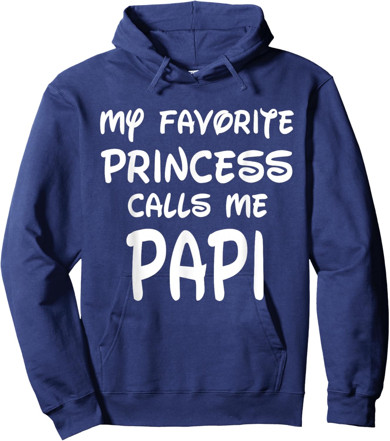 My Favorite Princess Calls Me Papi Vintage Christmas Xmas Hoodie - Hoodie | Navy