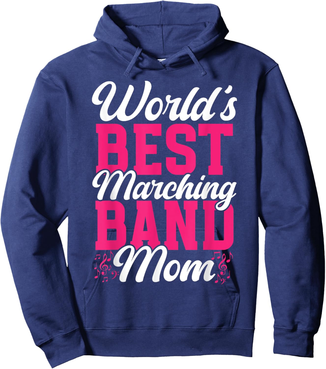 World's Best Marching Band Mom Band Mama Women Hoodie - Hoodie | Navy