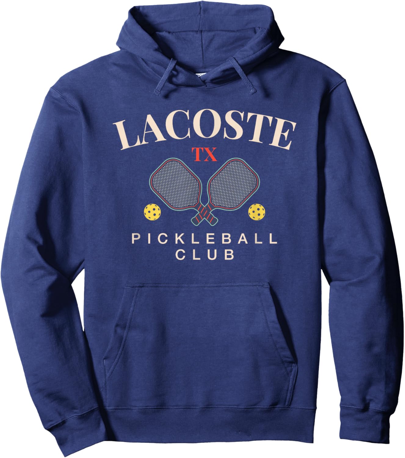 Lacoste, TX Pickleball Club for Paddle Lovers Hoodie - Hoodie | Navy