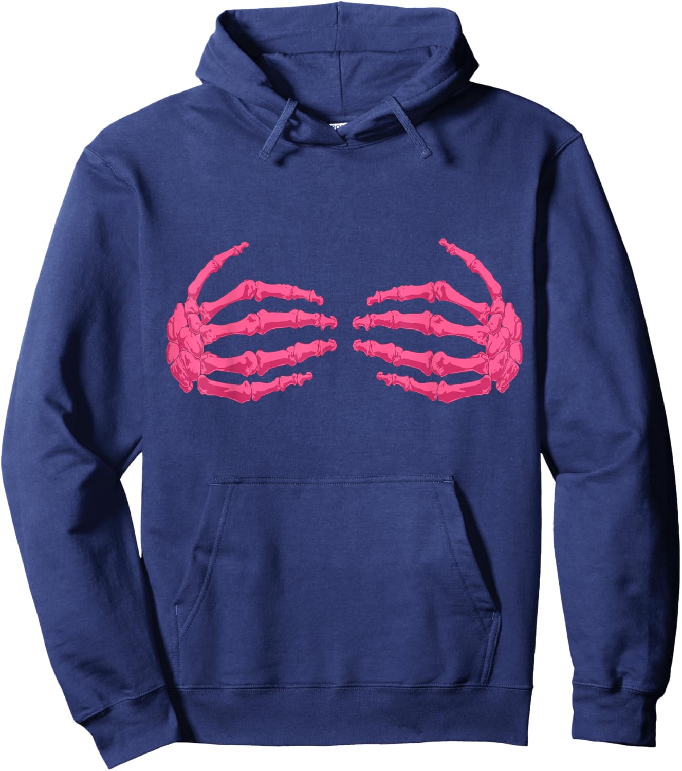 Breast Cancer Awareness In October We Wear Pink Halloween Hoodie - Hoodie | Navy