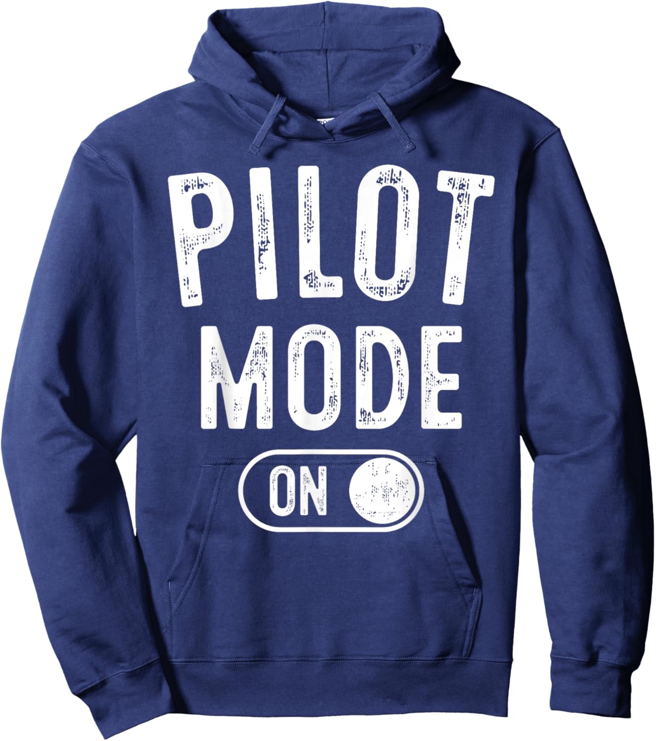 Pilot Mode On Funny Aviator Gift Aviation Instructor Hoodie - Hoodie | Navy