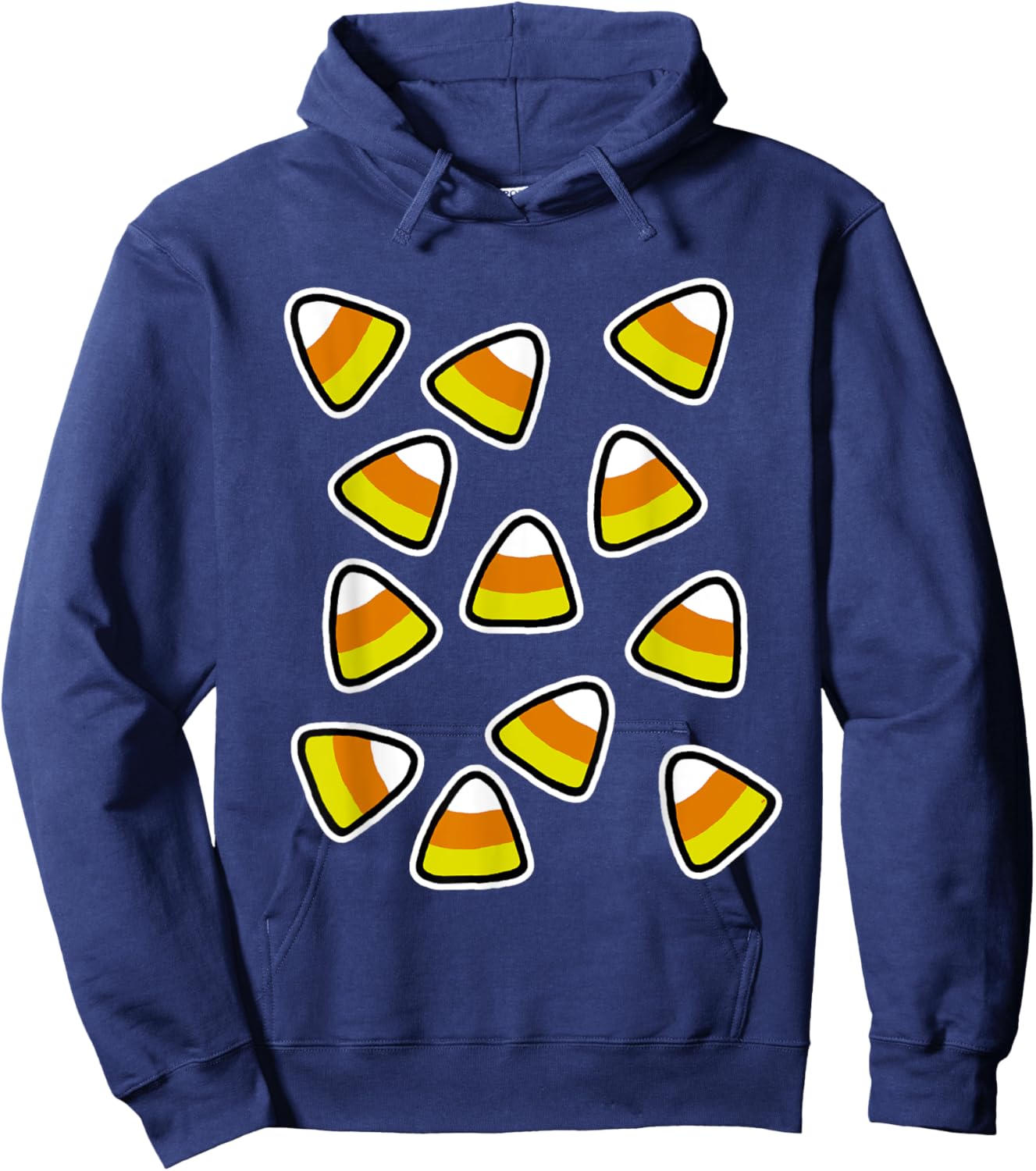 Candy Corn Costume Trick Or Treating Halloween Party Funny Hoodie - Hoodie | Navy