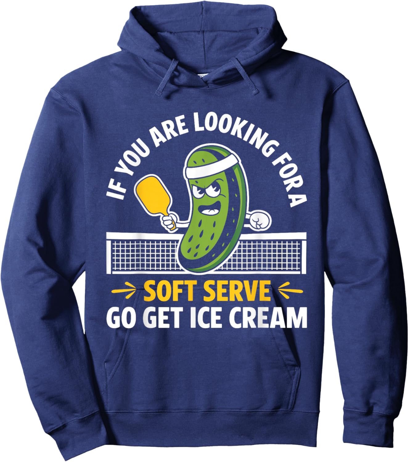 Funny Pickleball Player Paddleball Lover Men Women Kids Boys Hoodie - Hoodie | Navy