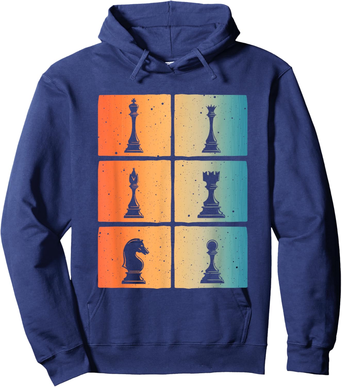 Cool Chess Art Women Kids Chess Player Chess Novelty Hoodie - Hoodie | Navy