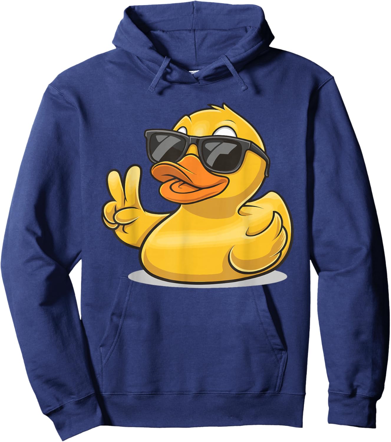 Bath Duck with Sunglasses Hoodie - Hoodie | Navy
