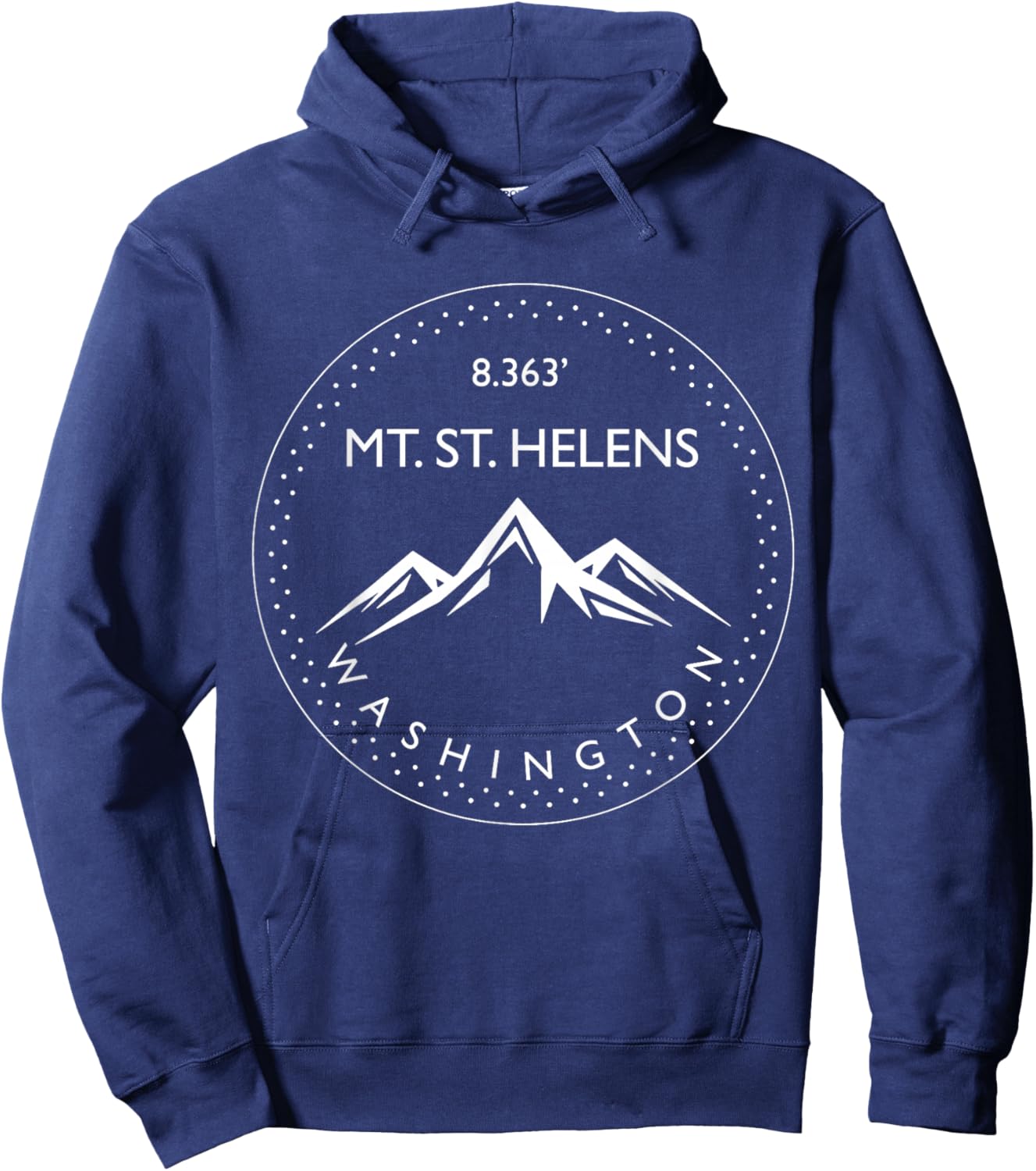 Mt. St. Helens Washington Mountain Climbing Hiking Climber Hoodie - Hoodie | Navy