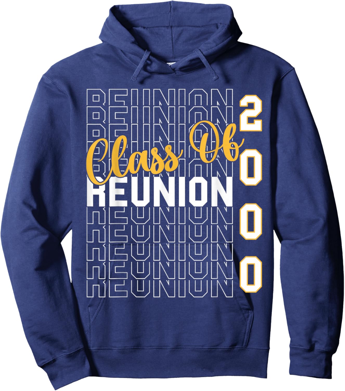 Class Reunion 2000 High School Meetings Hoodie - Hoodie | Navy