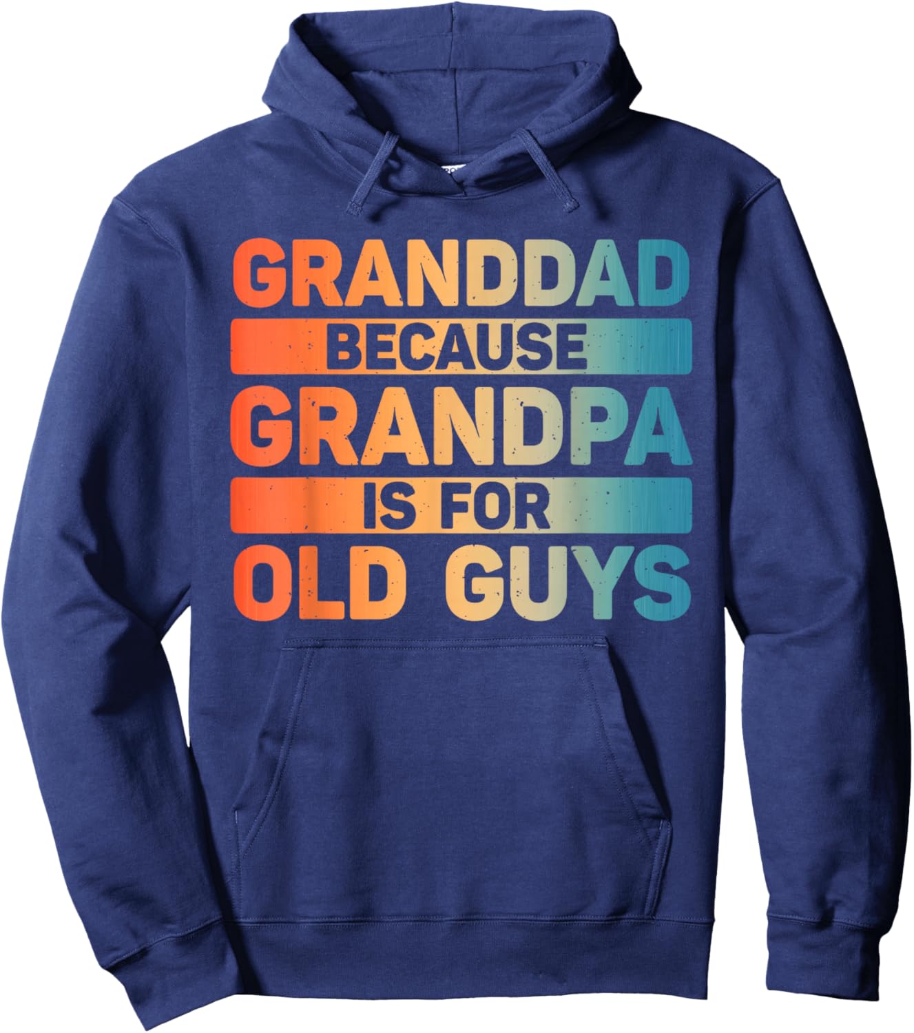 Granddad Art For Grandpa From Grandkids Fathers Day Granddad Hoodie - Hoodie | Navy