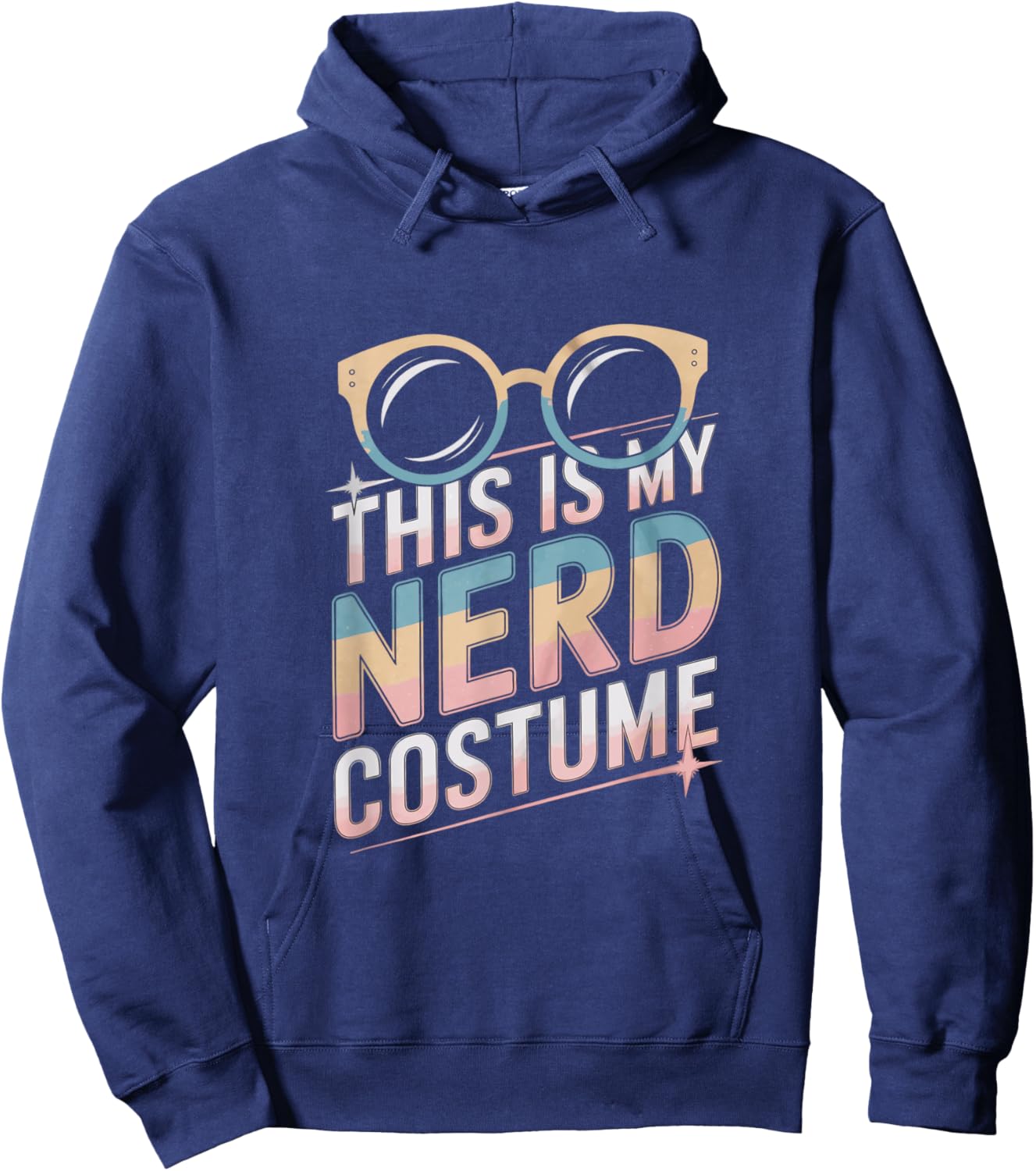 Tech Nerd Humor This Is My Nerd Costume Anime Nerd Costume Hoodie - Hoodie | Navy