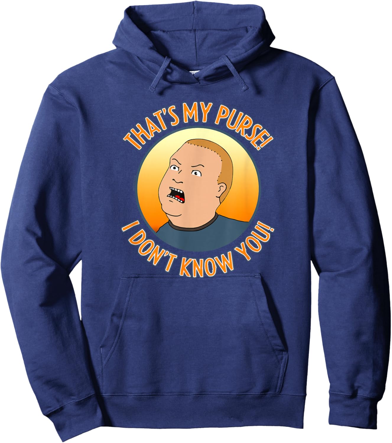 King of The Hill Bobby That's My Purse Yell Cartoon Hoodie - Hoodie | Navy