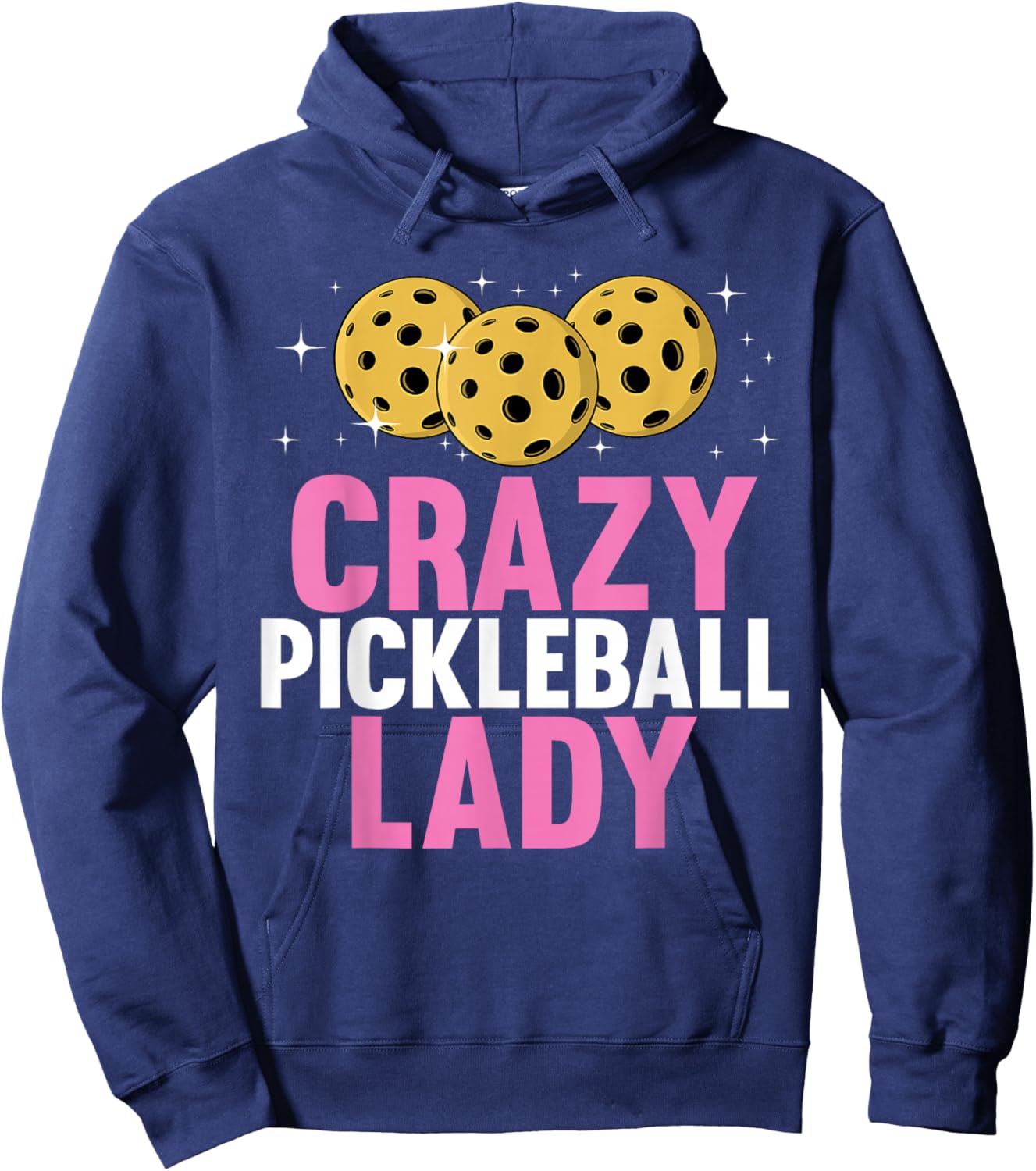 Cute Pickleball Art Mom Grandma Pickle Ball Lover Hoodie - Hoodie | Navy