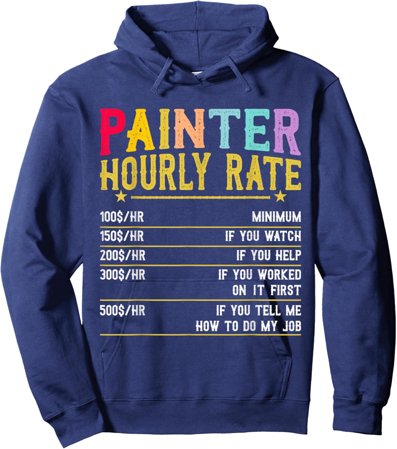 Painter Women Painting Job House Painter Hoodie - Hoodie | Navy