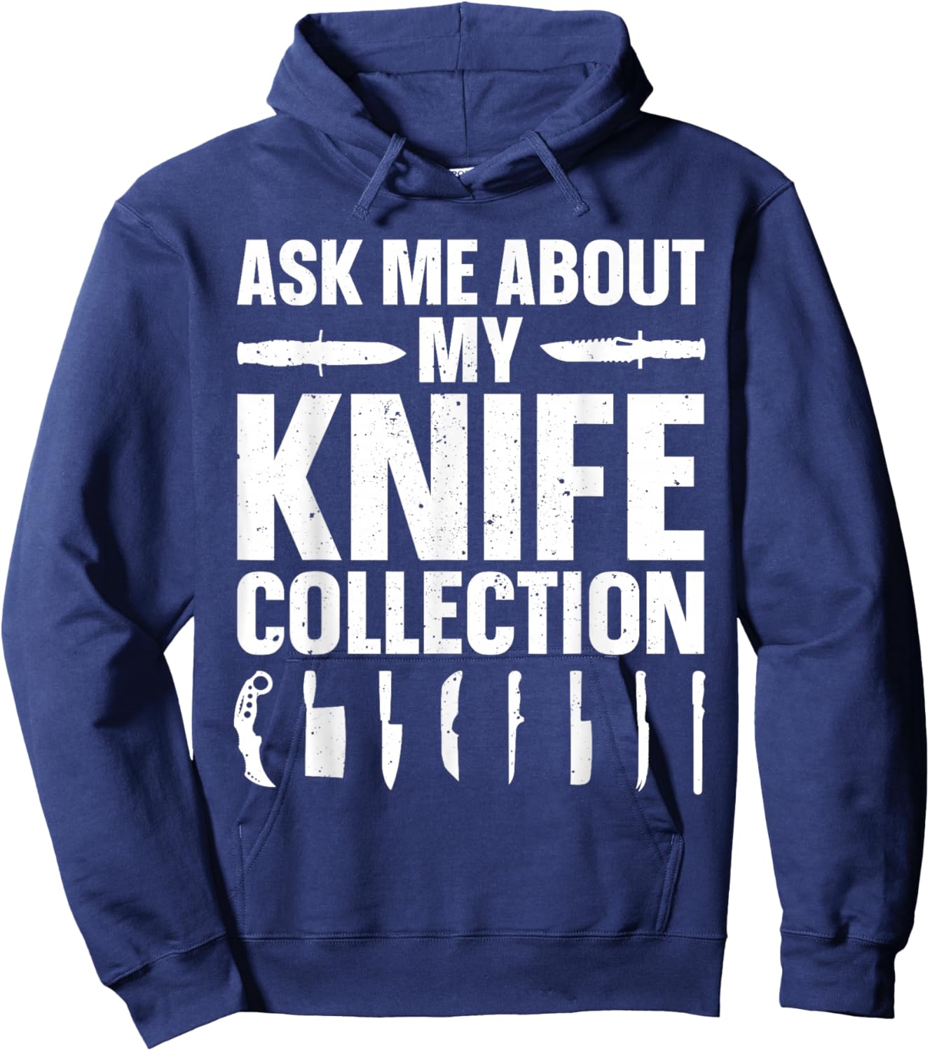 Funny Knife Collector Design Women Knife Collecting Hoodie - Hoodie | Navy