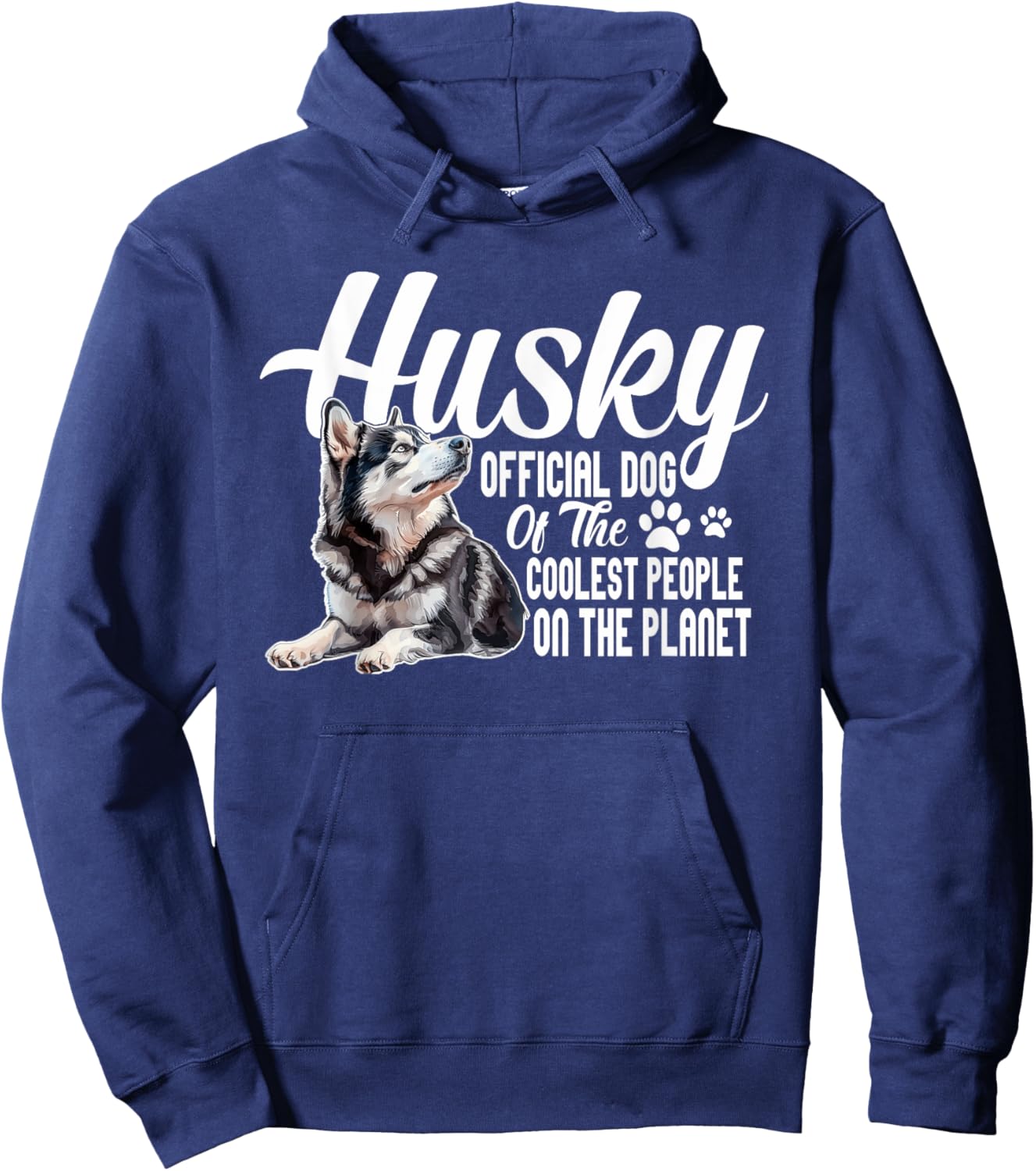 Official Dog Of The Coolest People On The Planet - Husky Hoodie - Hoodie | Navy