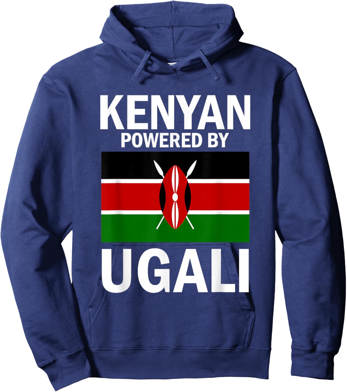 Kenya Kenyan Flag Hoodie - Hoodie | Navy