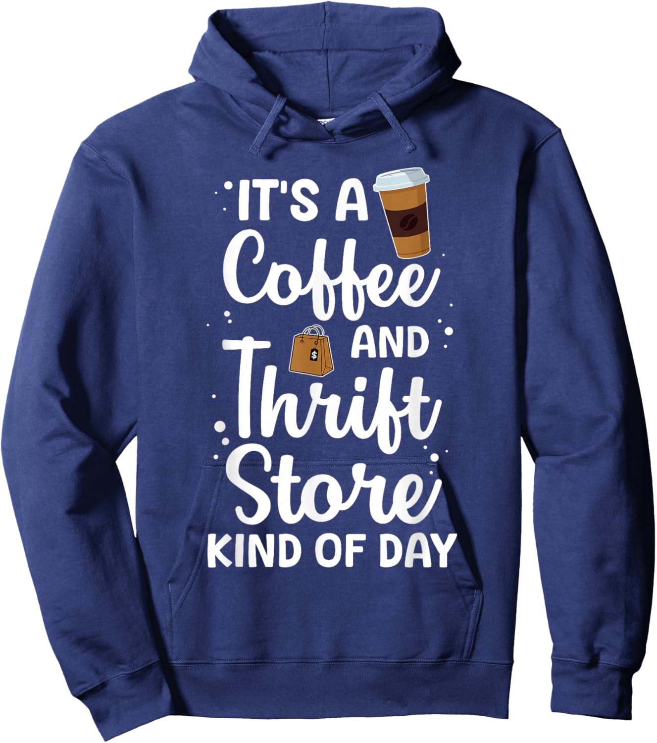 Cool Thrift Store Design Women Thrift Shop Thrifting Hoodie - Hoodie | Navy