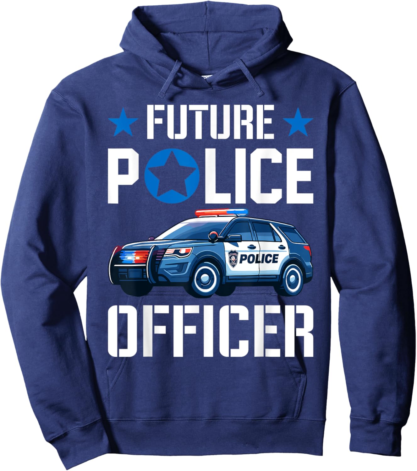 Future Police Officer Cop Boys Kids Toddler Birthday boy Hoodie - Hoodie | Navy