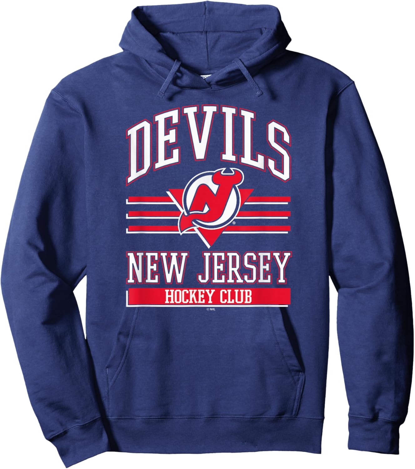 New Jersey Devils Hockey Club Black Officially Licensed Hoodie - Hoodie | Navy
