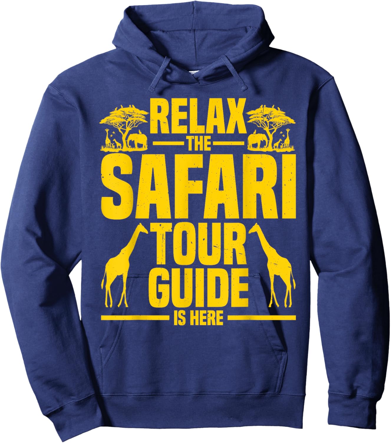 Safari Costume Tourist Guide Travel Safari Tour Guide Hoodie - Hoodie | Navy