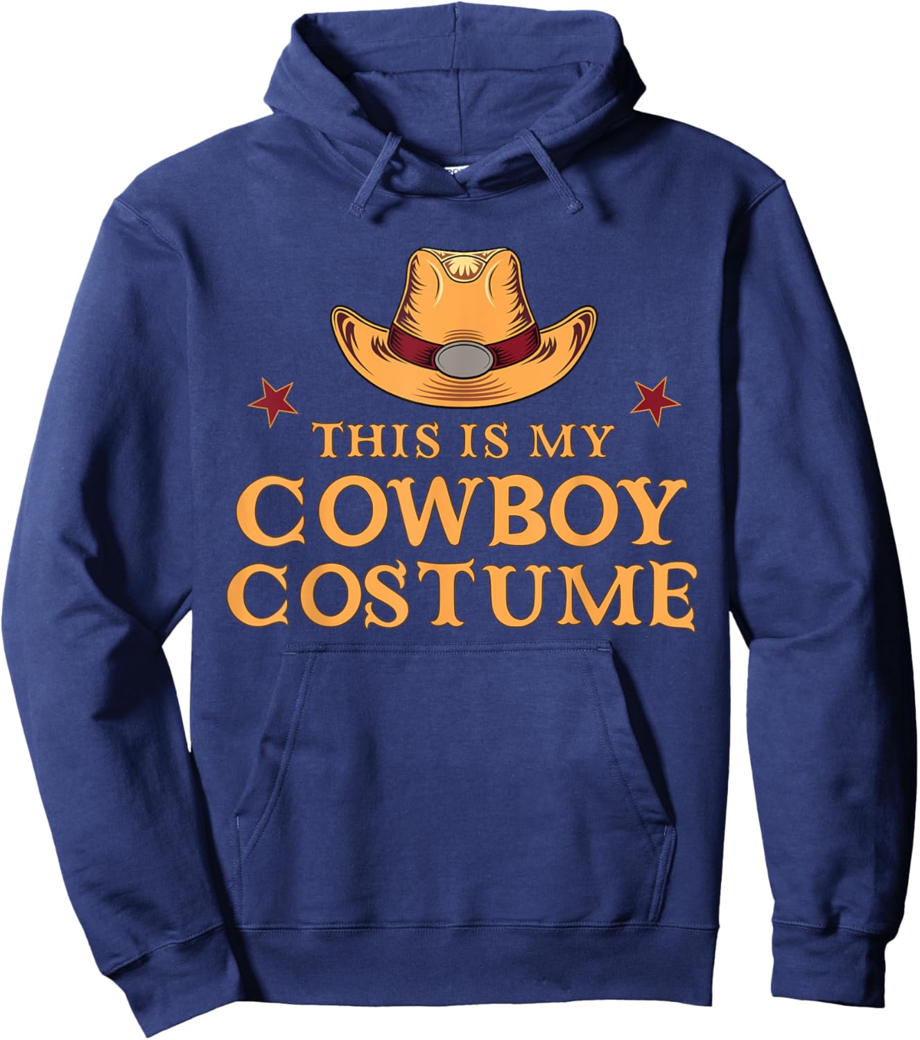 This Is My Cowboy Costume Men Western Cowboy Rodeo Hoodie - Hoodie | Navy