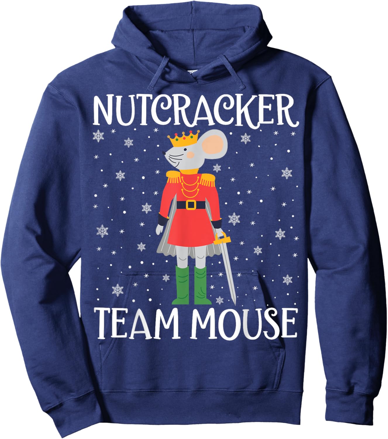 Team Mouse Nutcracker Squad Funny Christmas Nutcracker Hoodie - Hoodie | Navy