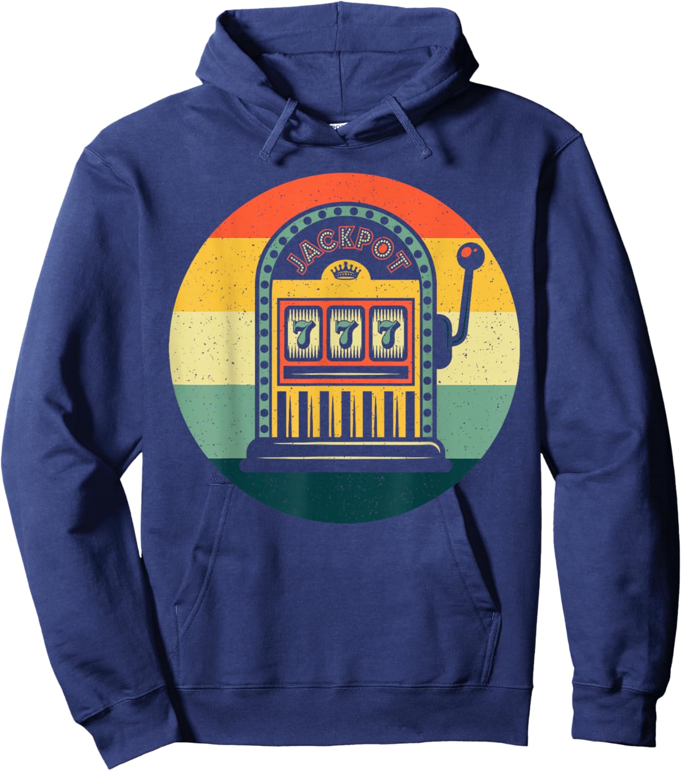 Slot Machine Art Women Casino Gambler Slot Machine Hoodie - Hoodie | Navy