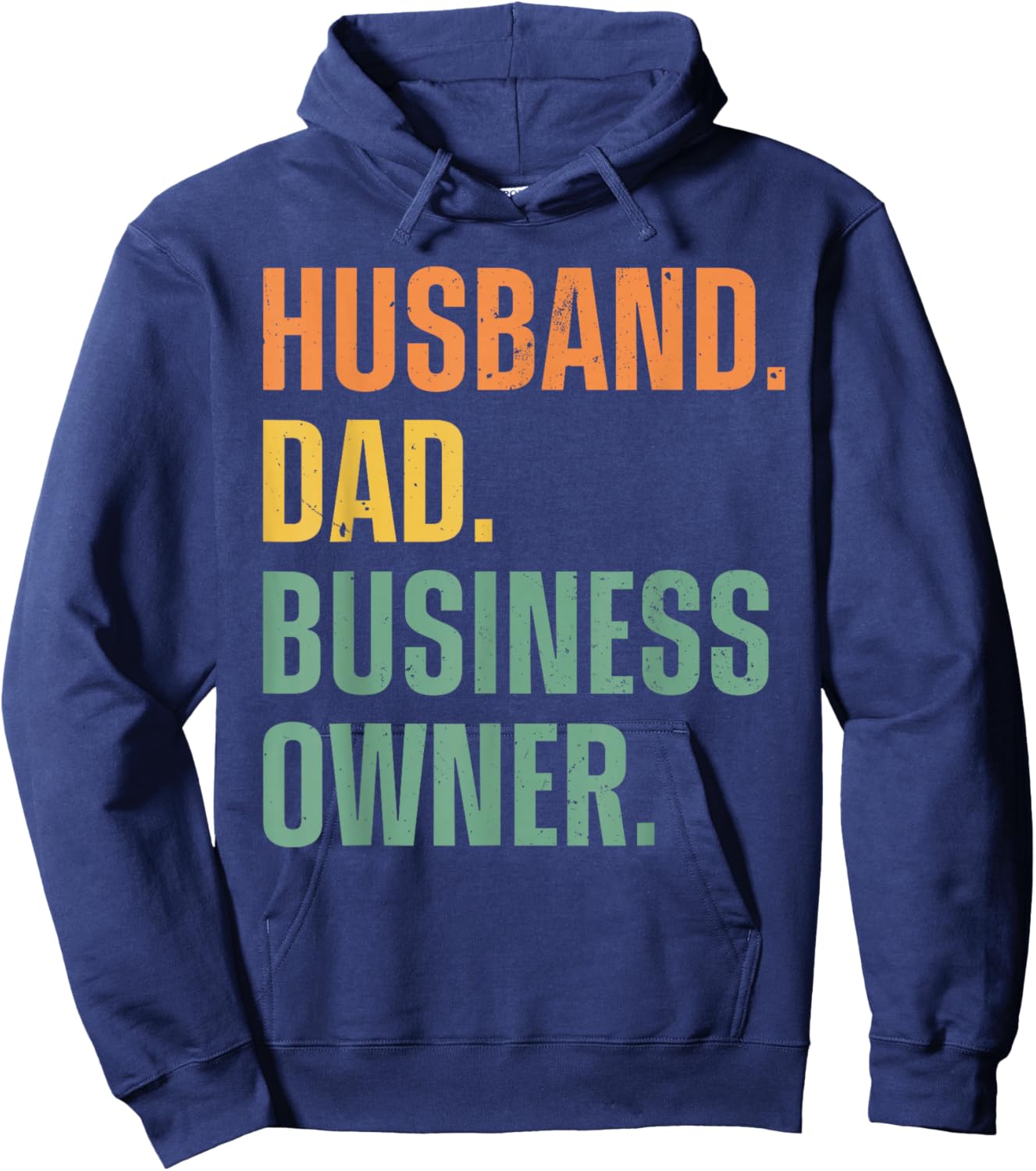 Best Business Owner Art For Husband Dad Small Business Owner Hoodie - Hoodie | Navy