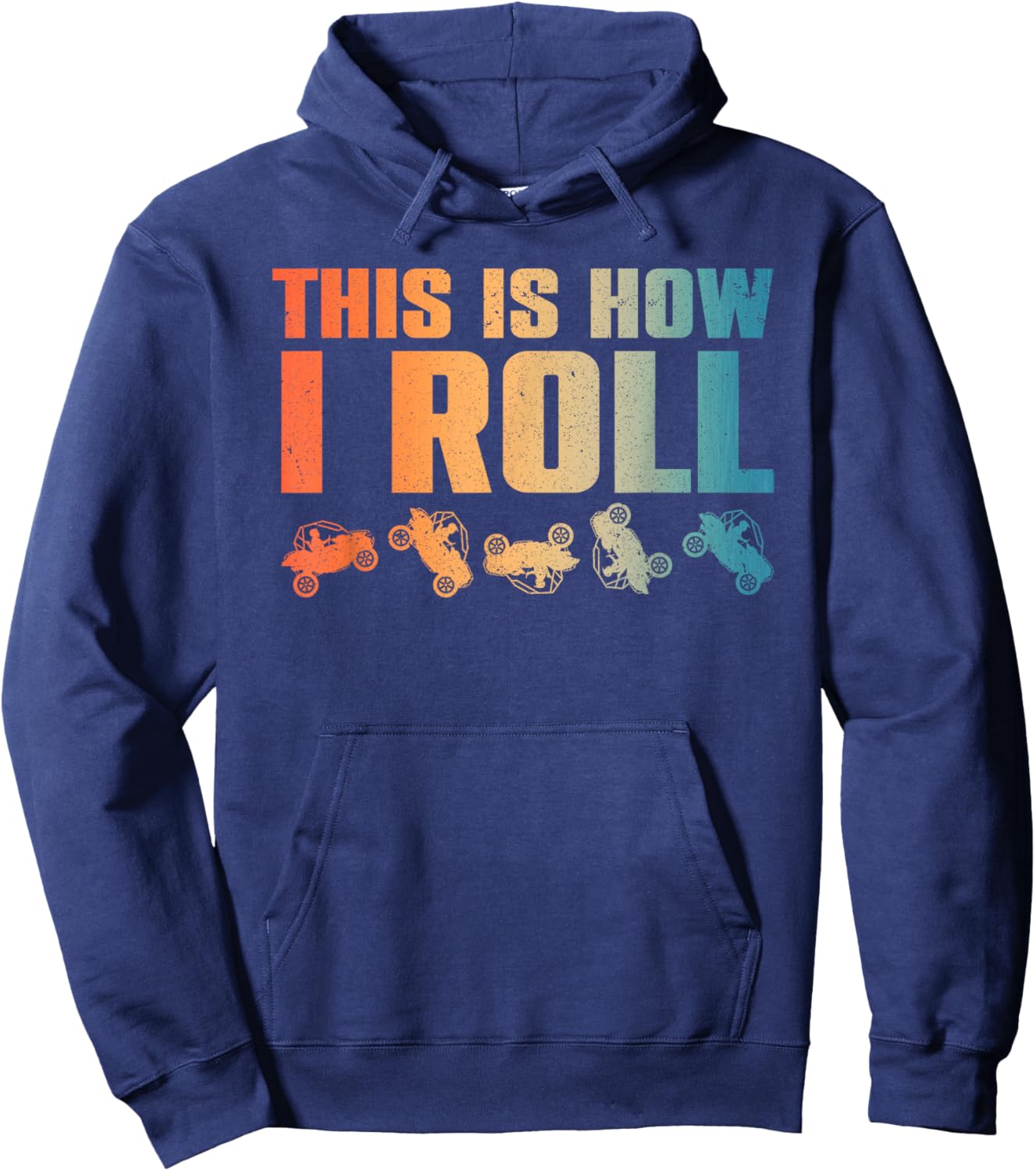 Side-By-Side Design Women UTV ATV SxS Off Road Lover Hoodie - Hoodie | Navy