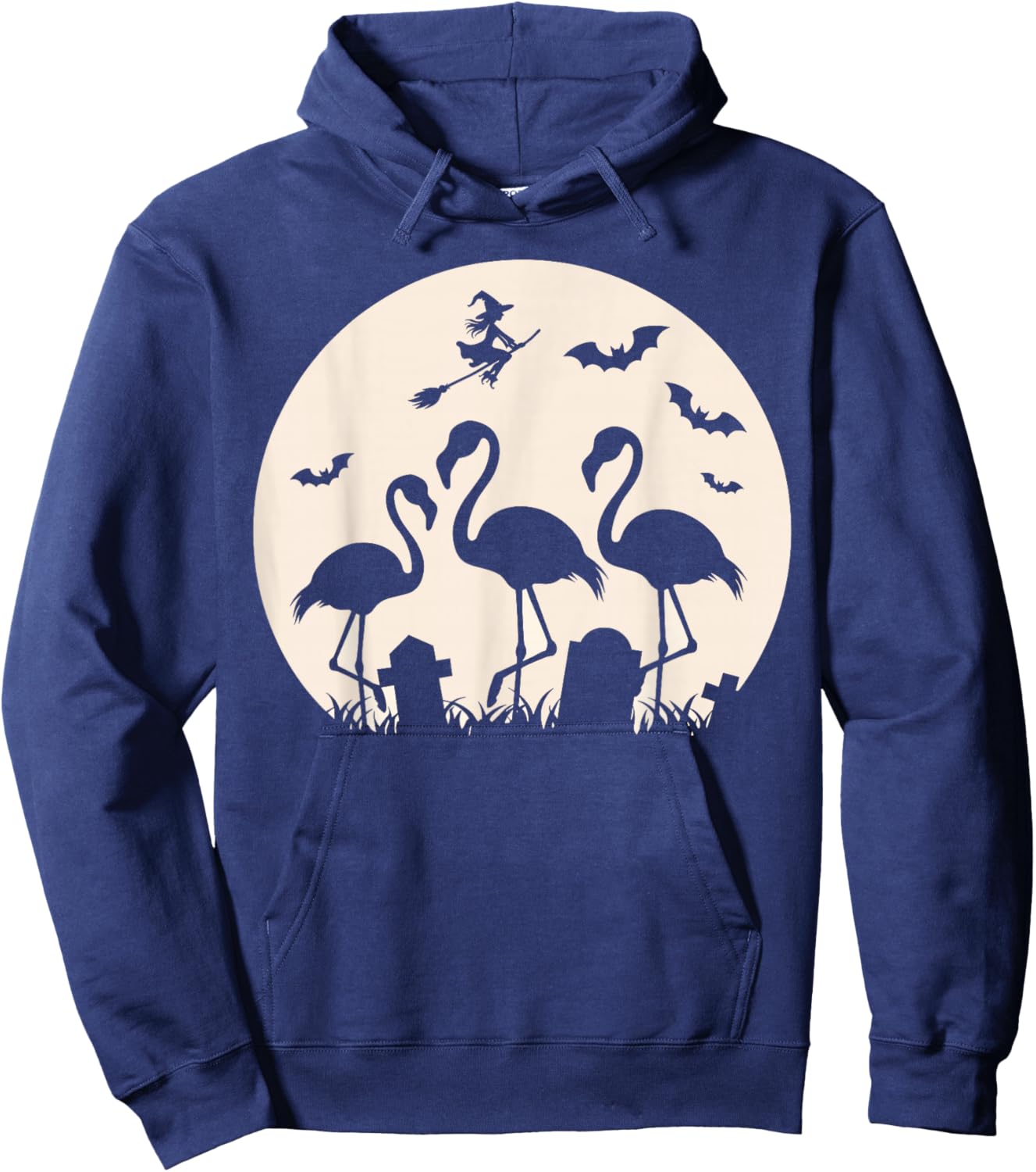 Spooky Flamingos For Halloween Flamingo Women Hoodie - Hoodie | Navy