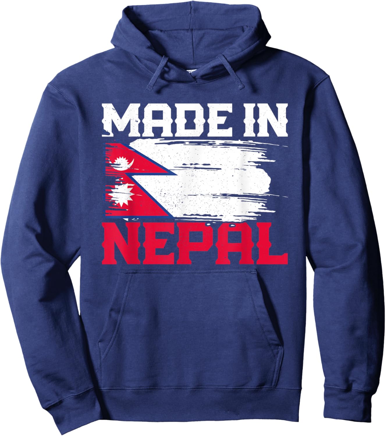 Nepal Nepali Flag Hoodie - Hoodie | Navy