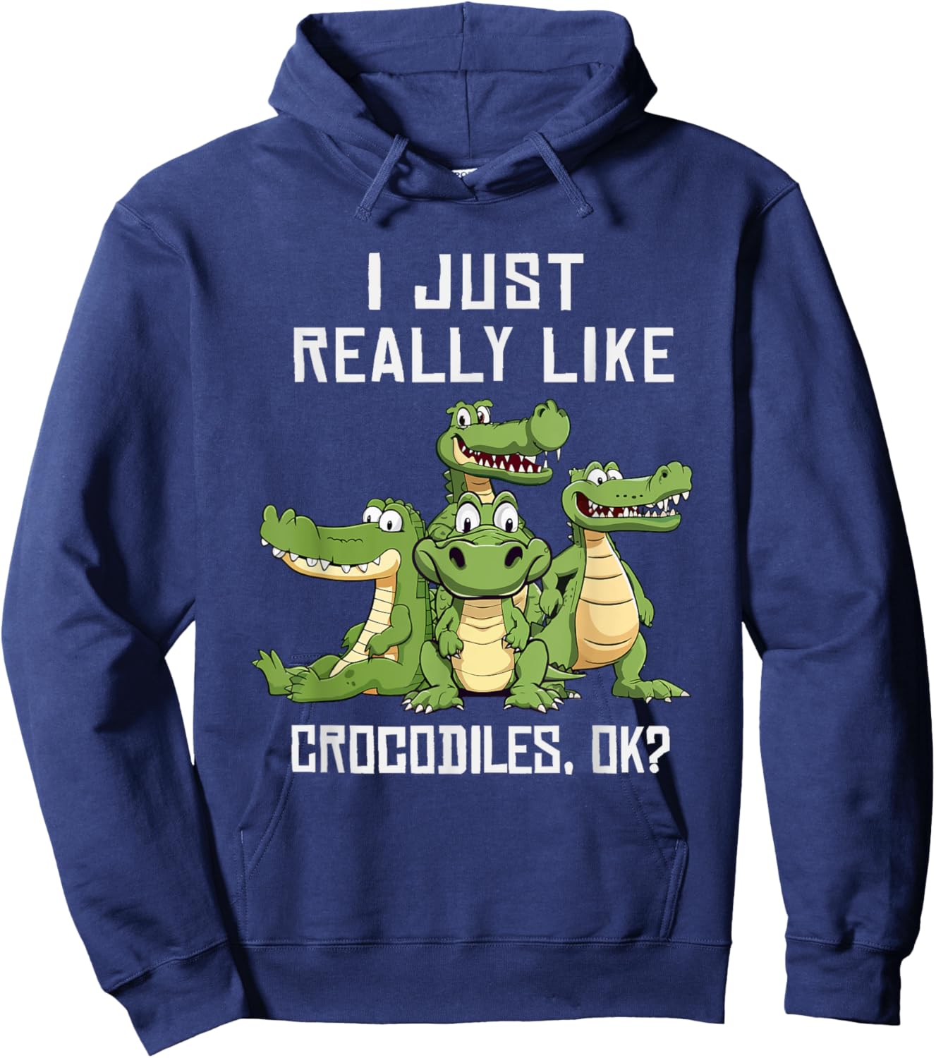 Crocodile Lover Women Alligator Kids Cute Crocodiles Hoodie - Hoodie | Navy