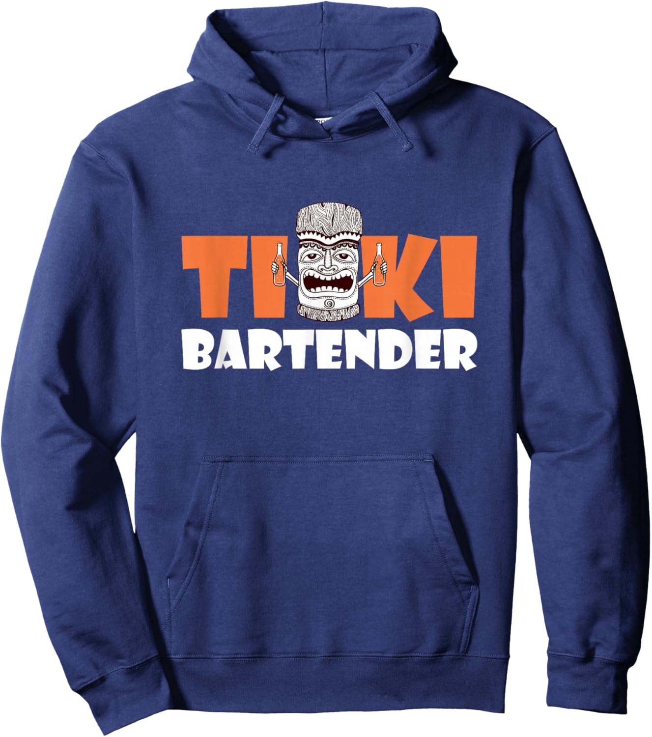 Tiki Bartender Tropical Drinks Tiki Bar Island Hawaii Hoodie - Hoodie | Navy