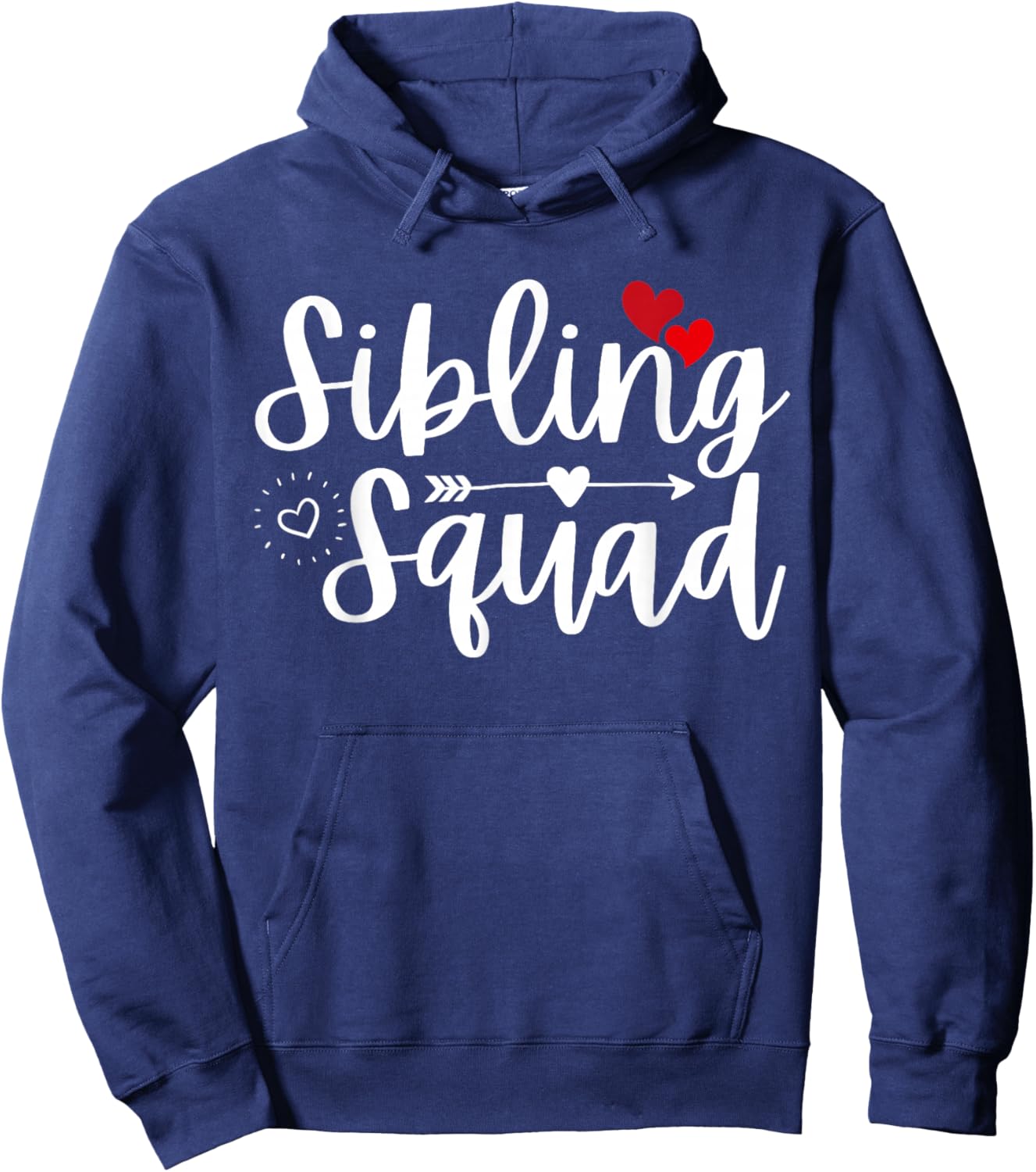 Funny Sibling Squad Family Matching Sister Brother Siblings Hoodie - Hoodie | Navy